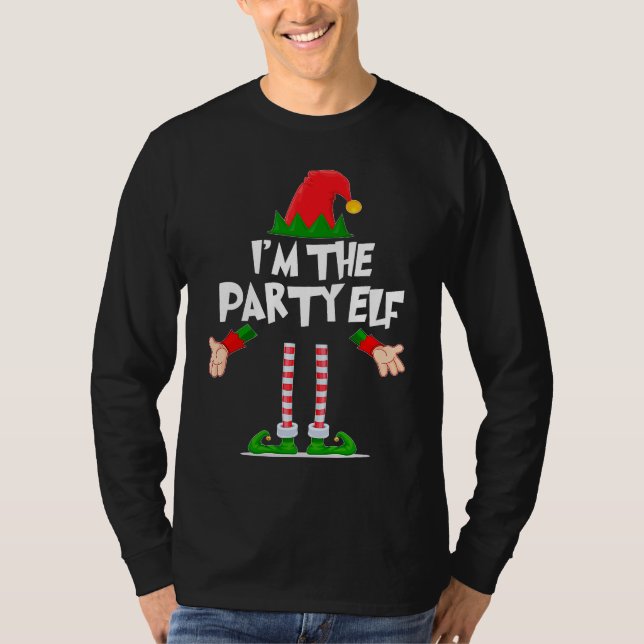 Camiseta Christmas Elf  I'm The Party Elf Matching Xmas (Frente)