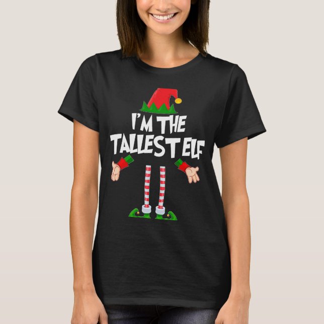 Camiseta Christmas Elf  I'm The Tallest Elf Matching Xmas (Frente)