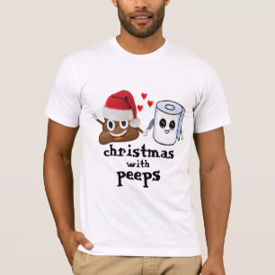 Camiseta christmas emoji jogue papel higiênico design engra