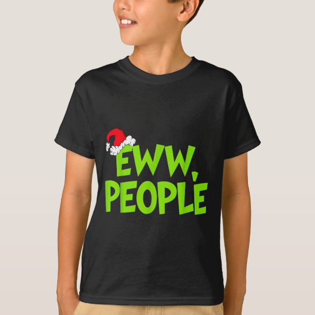 Camiseta Christmas Eww People Mens Women Funny Santa Hat Gr (Frente)
