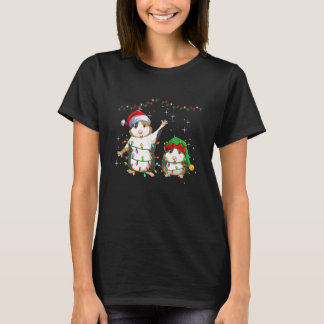 Camiseta Christmas for men women kids Santa ELF Guinea Pig