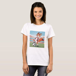 Camiseta Christmas Fox Playing Football