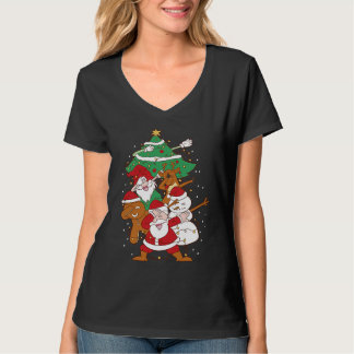 Camiseta Christmas Fun Santa Deer Elf Ginger