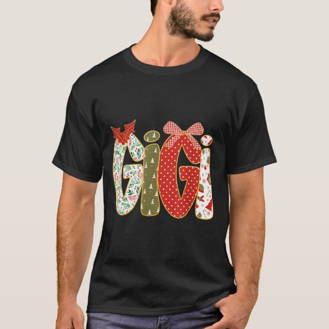 Camiseta Christmas Gigi Coquette Holiday Grandma  (Frente)