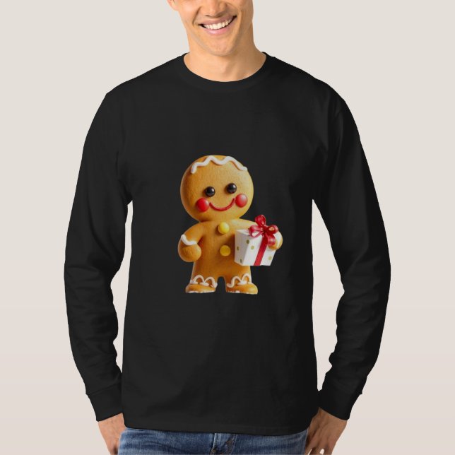 Camiseta Christmas gingerbread man (Frente)