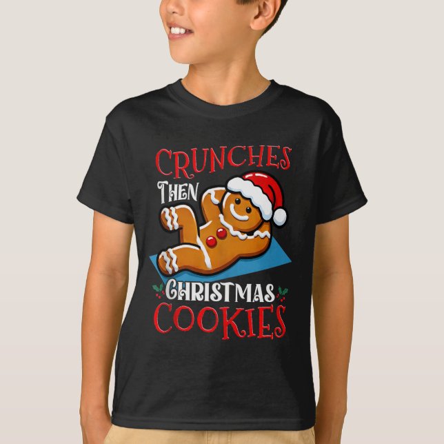 Camiseta Christmas Gingerbread Man Cookie Funny Quote Worko (Frente)