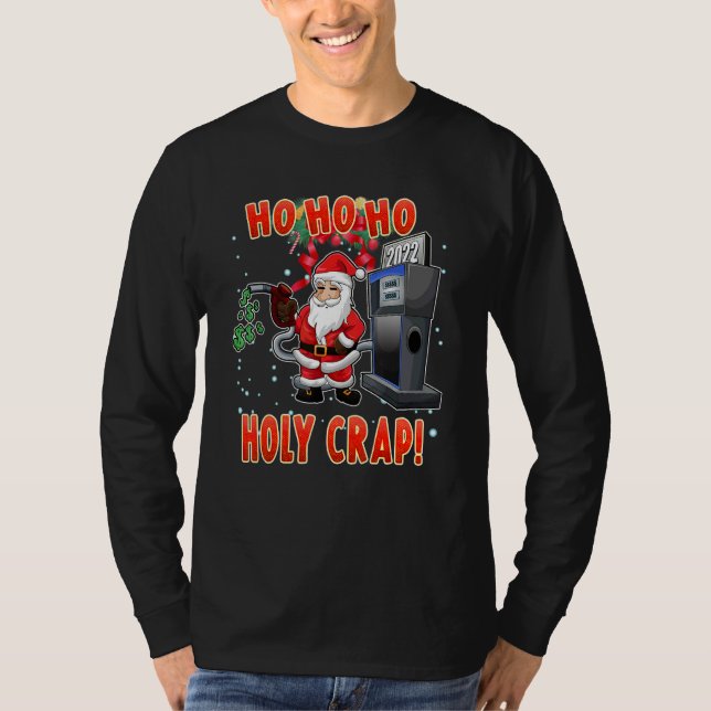 Camiseta Christmas High Gas Prices  Santa Meme 1 (Frente)