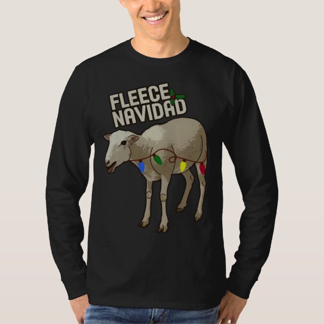Camiseta Christmas Holiday Fleece Navidad  Spanish Espanol  (Frente)