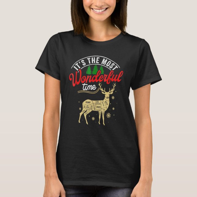 Camiseta Christmas Hunting It's The Most Wonderful Time Dee (Frente)