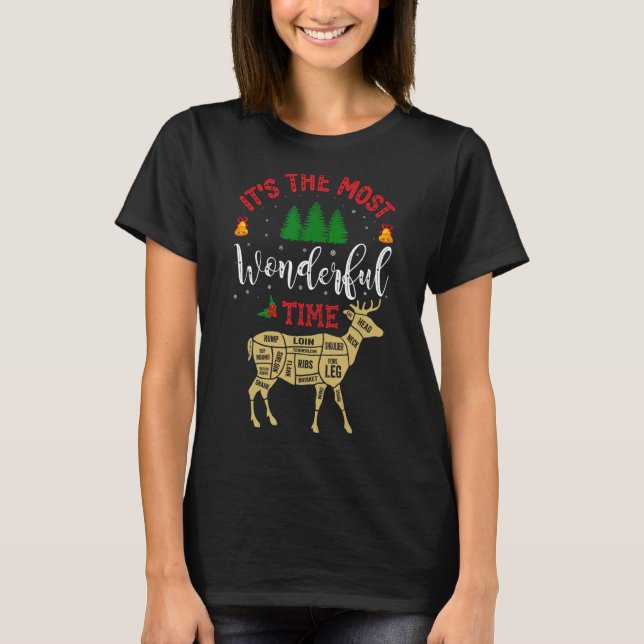 Camiseta Christmas Hunting It's The Most Wonderful Time's D (Frente)