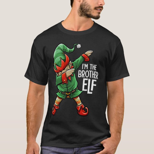 Camiseta Christmas I'm The Brother Elf Squad Family Matchin (Frente)