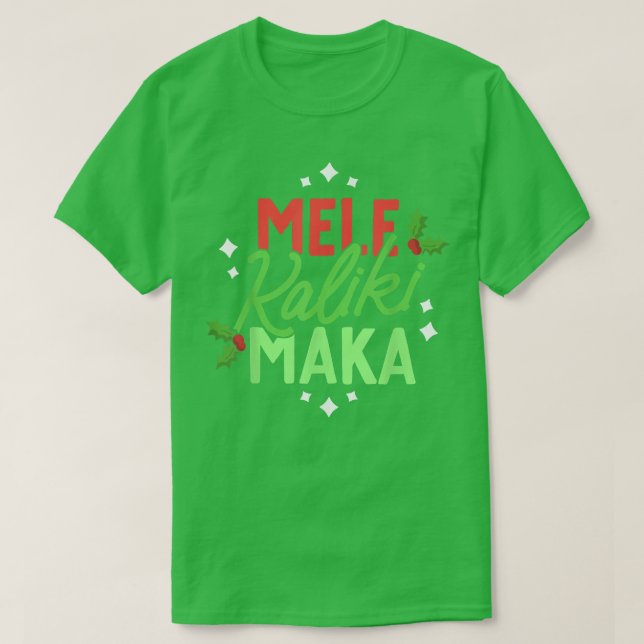 Camiseta Christmas In Hawaii Mele Kalikimaka Hawaiian Holid (Frente do Design)