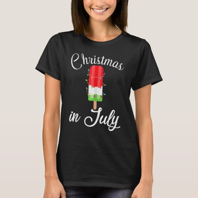 Camiseta Christmas in July Water Melon Ice Cream Popsicle X (Frente)