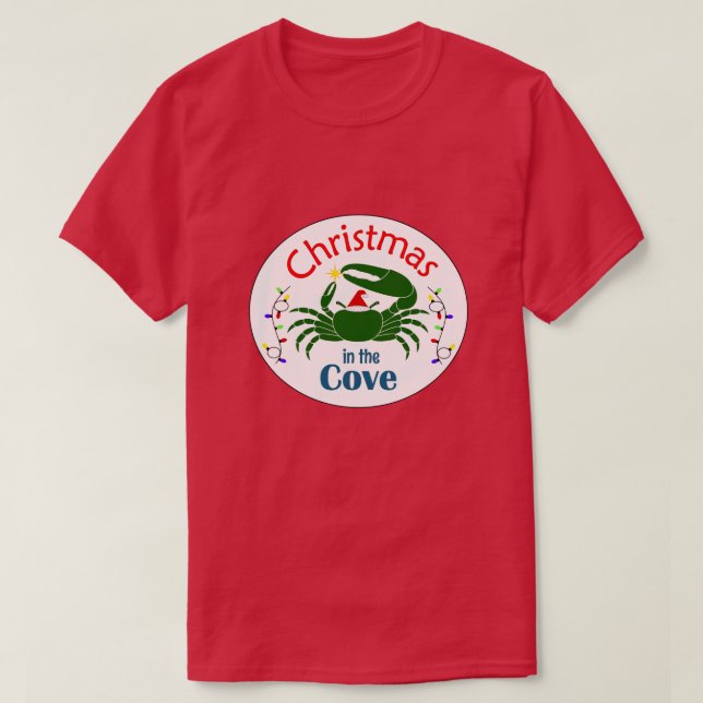 Camiseta Christmas in the Cove Adult Tee (dark colors) (Frente do Design)