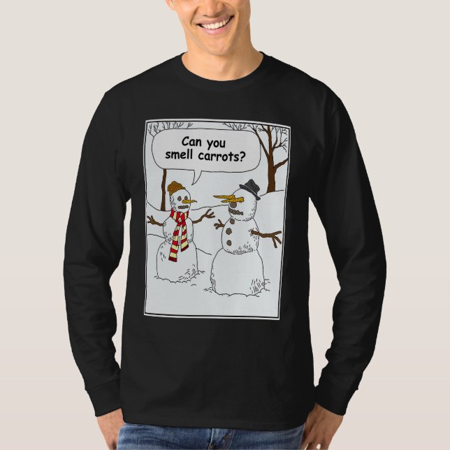 Camiseta Christmas Joke Can You Smell Carrots Xmas  Idea (Frente)