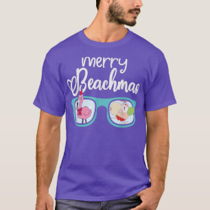 Camiseta Christmas July Santa Ho Beach Funny Summer merry b