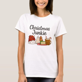 Camiseta Christmas Junkie Dessert Print | Cozy Xmas graphic