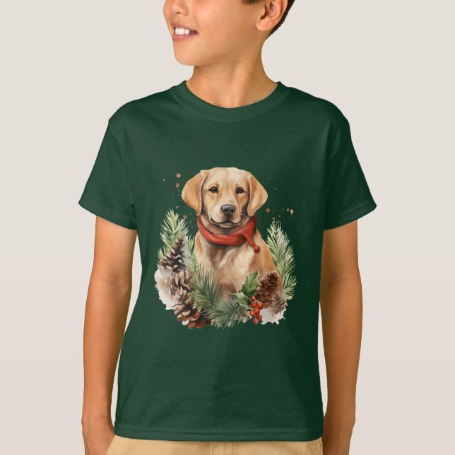 Camiseta Christmas Labrador (Frente)