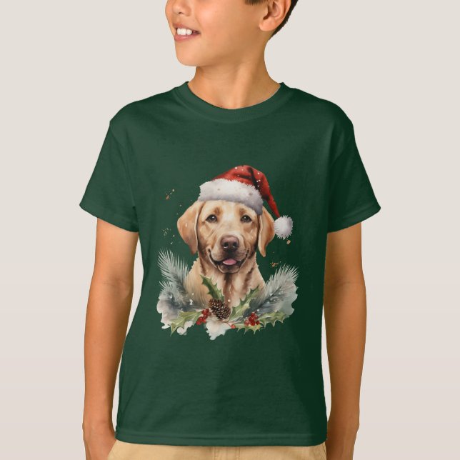 Camiseta Christmas Labrador (Frente)