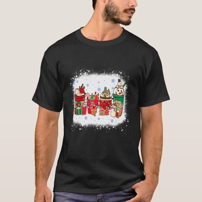 Camiseta Christmas Latte Sweets Drinks Cup Winter Iced Coff (Frente)