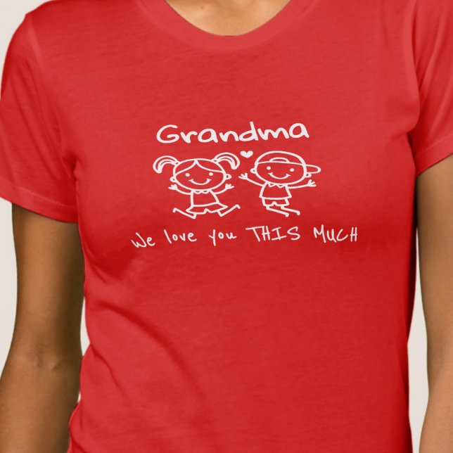 Camiseta Christmas Love You Grandma Fun Graphic Gift (Criador carregado)