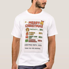 Camiseta Christmas Math 240% Reality Check" T-Shirt