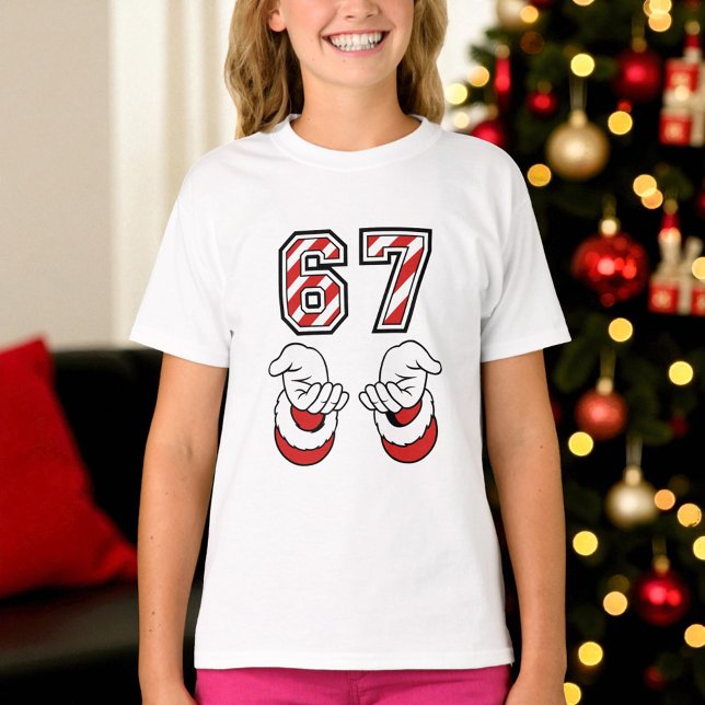 Camiseta Christmas Meme Six Seven 67 6 7 Holiday (Criador carregado)