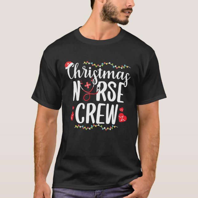 Camiseta Christmas Nurse Nursing School RN Nurse Practition (Frente)