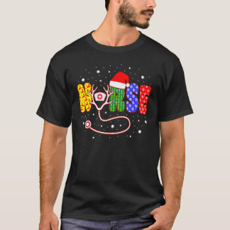 Camiseta Christmas Nurse Plaid Red Green Nurse Hat Xmas Dec