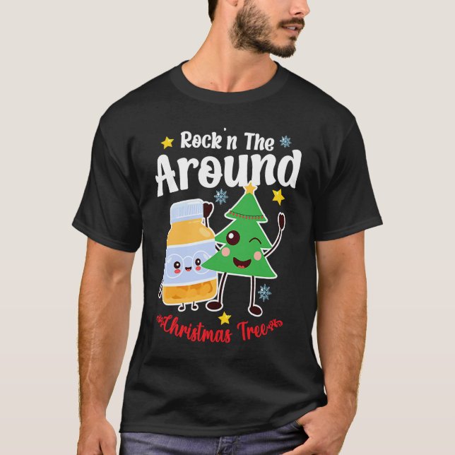 Camiseta Christmas Nurse Roc'n Around The Christmas Tree NI (Frente)