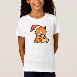 Camiseta Christmas Orange Cat and Goose