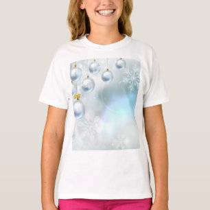 Camiseta christmas ornaments and snowflakes