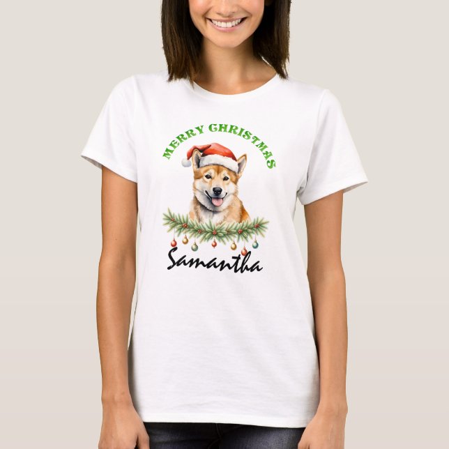 Camiseta Christmas Oz Animals Dingo Matching Women's (Frente)