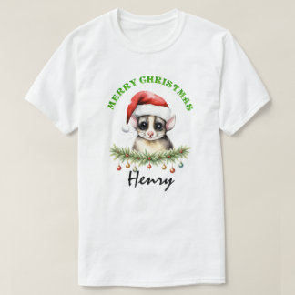 Camiseta Christmas Oz Animals Sugar Glider Fam Matching Men
