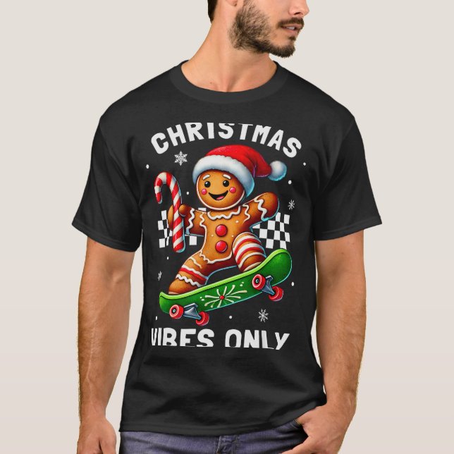 Camiseta Christmas Pajamas Funny Gingerbread Ginger Christm (Frente)