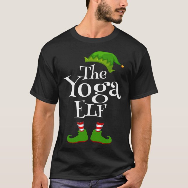 Camiseta Christmas Party Yoga Elf Graphic (Frente)