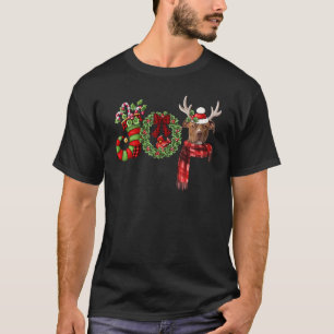 Camiseta Christmas Pitbull Joy Reindeer Xmas Funny