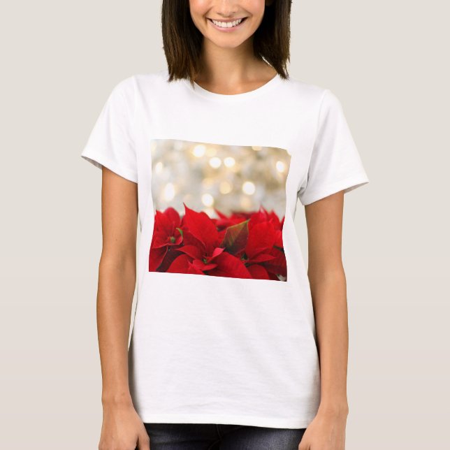 Camiseta Christmas Poinsettia (Frente)