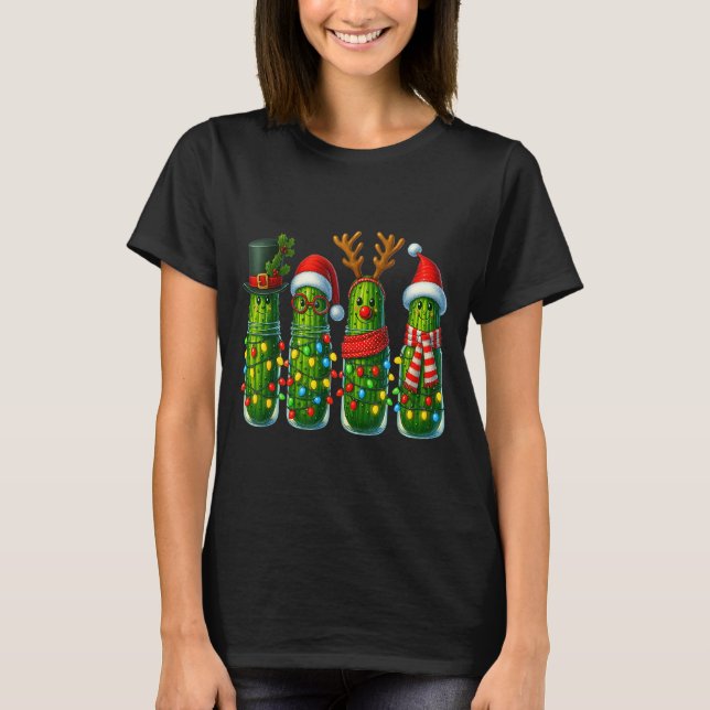 Camiseta Christmas Pun Ckle Lights Funny Vegetable Holiday  (Frente)