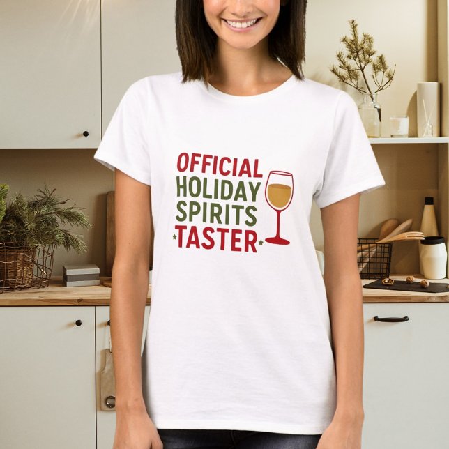 Camiseta Christmas quote funny party spirits taster (Criador carregado)