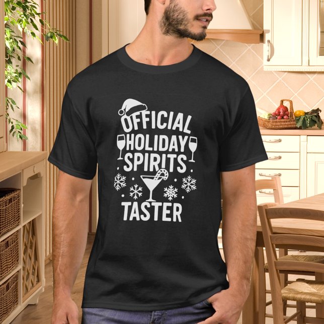 Camiseta Christmas quote funny party spirits taster (Criador carregado)