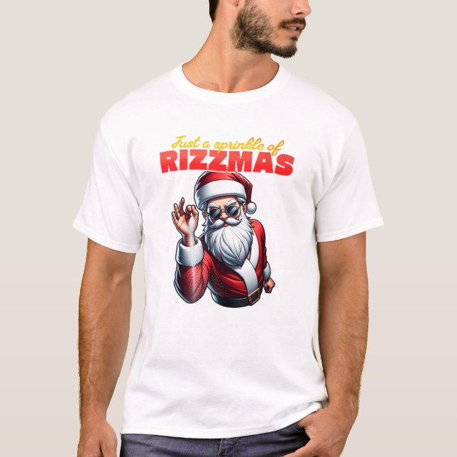 Camiseta Christmas Rizz Meme Rizzmas Spirit T-Shirt (Frente)