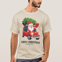Camiseta Christmas Santa Car Holiday Magic Design