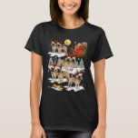 Camiseta Christmas Santa Claus Riding French<br><div class="desc">Christmas Santa Claus Riding French</div>