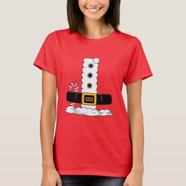 Camiseta Christmas Santa Claus Suit Gift  (Frente)