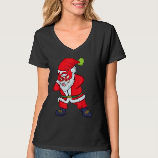 Camiseta Christmas Santa Clause Griddy Dance (Frente)