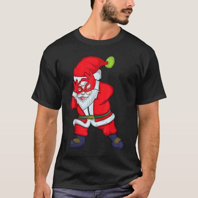 Camiseta Christmas Santa Clause Griddy Dance (Frente)