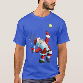 Camiseta Christmas Santa Clausennis Gameennis Racket friend