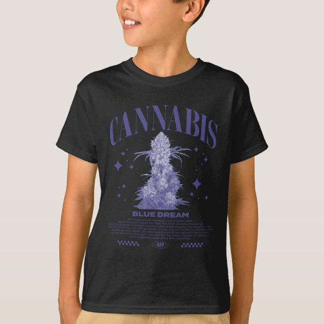 Camiseta Christmas Sativa Hybrid Strain Blue Dream  (Frente)