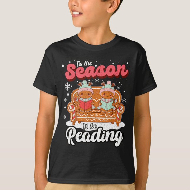 Camiseta Christmas School Teacher Retro Librarian Groovy Xm (Frente)